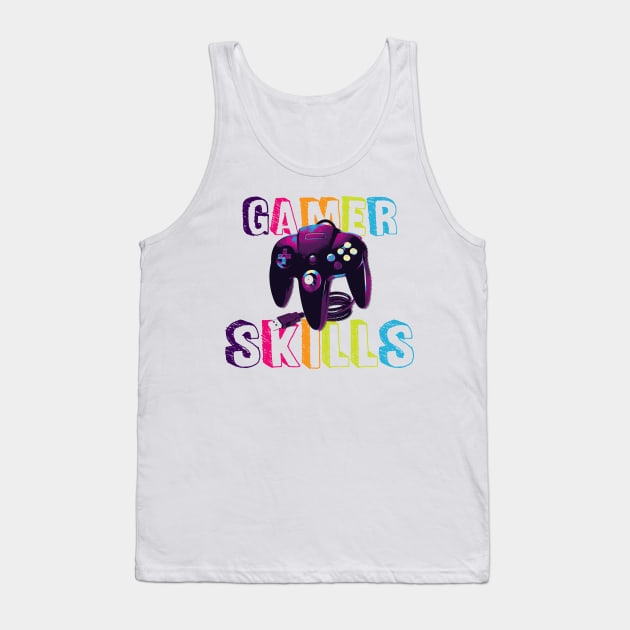 GAMERS SKILLS Tank Top by ANIMEPEDIA